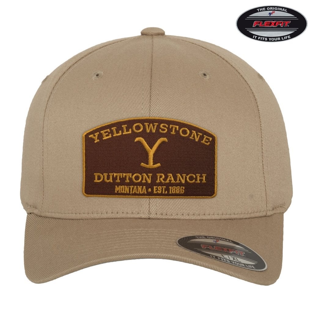 Yellowstone Officieel gelicenseerd Yellowstone Flexfit Cap (Khaki