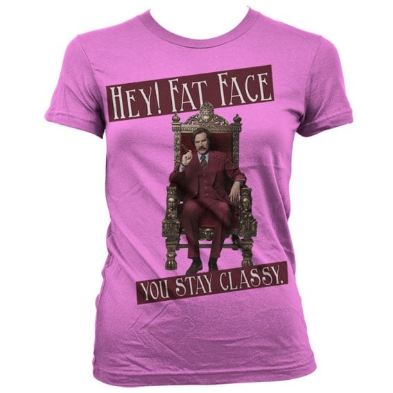 Hey! Fat Face Girly T-Shirt (L Pink)