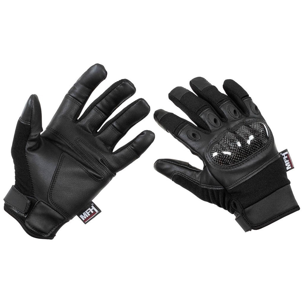 Tactical handskar med förstärkta knogar (black L)