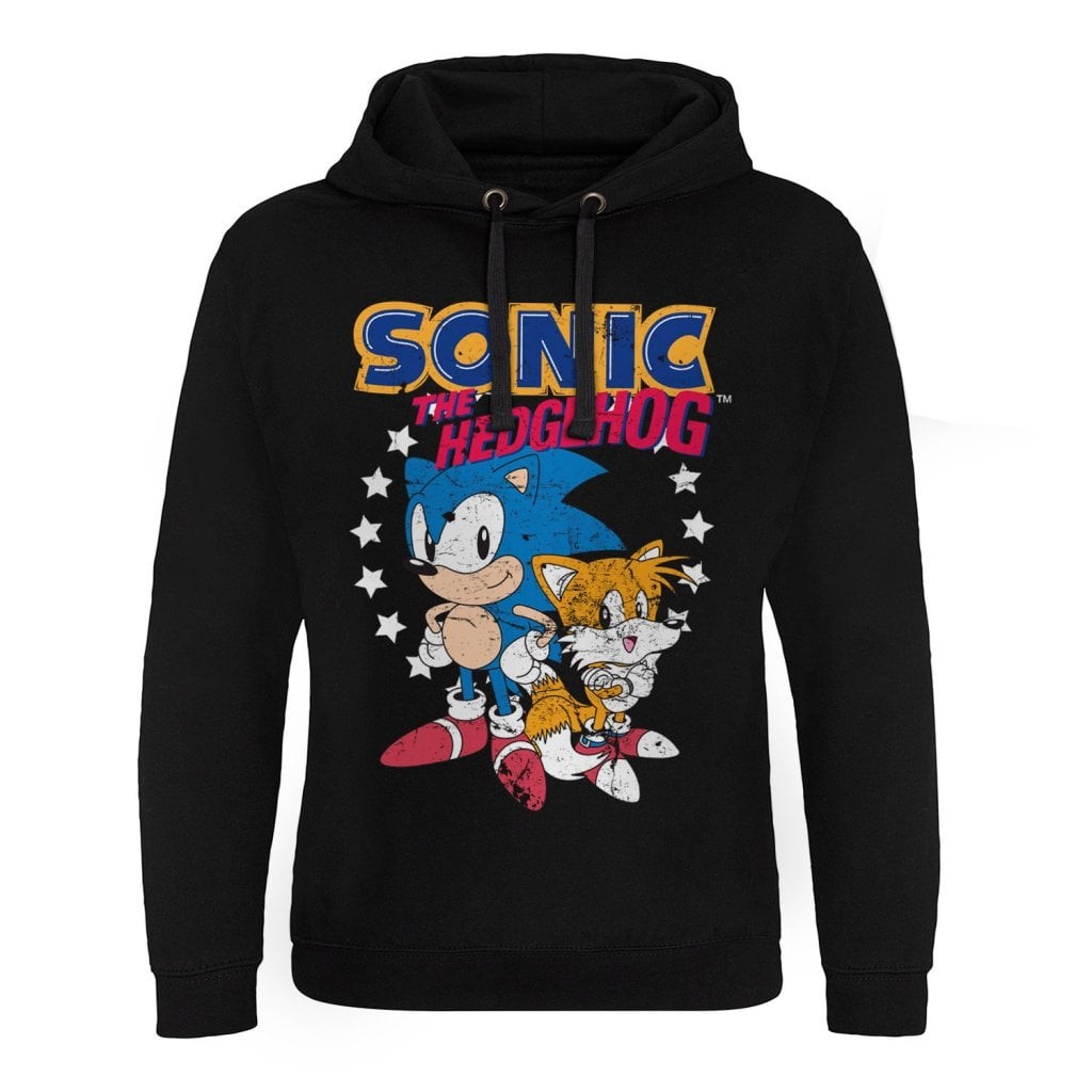 Sonic The Hedgehog - Sonic & Tails Epic Hoodie Herr (Black XXL)