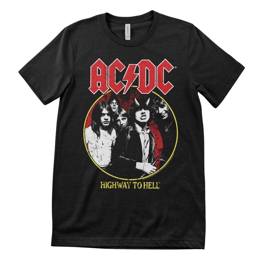 AC/DC - Highway To Hell 1979 Tour T-Shirt (Black M)