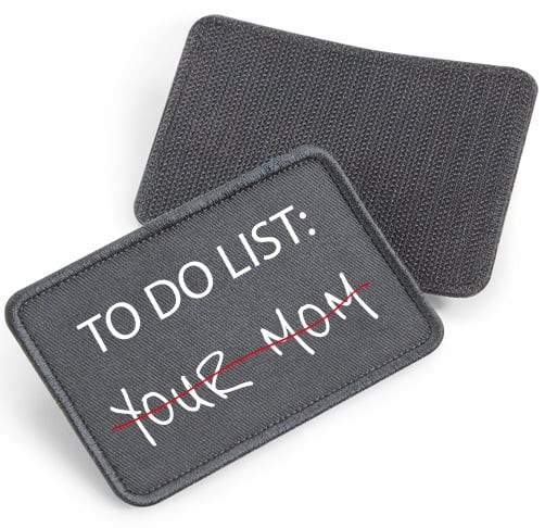 To Do List - tygpatch med kardborre (Graphite gray Onesize)