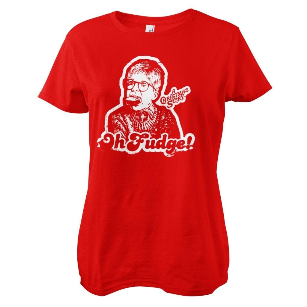 A Christmas Story - Oh Fudge Girly Tee (Black L)