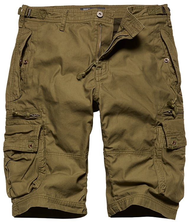 3/4 loose fit cargo shorts herr (S olive)
