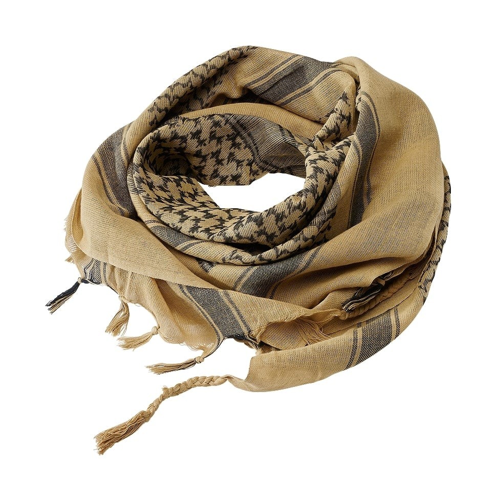 Palestinasjal shemagh khaki/svart