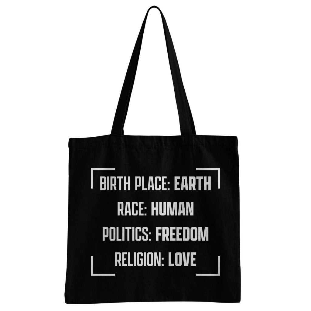 Birthplace - Earth Tote Bag (Black)