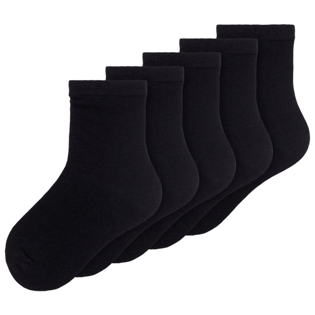 5-pack svart barnstrumpor (19/21)