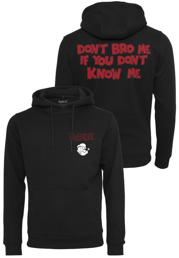 Popeye Don't Bro Me Hoodie (black XL)