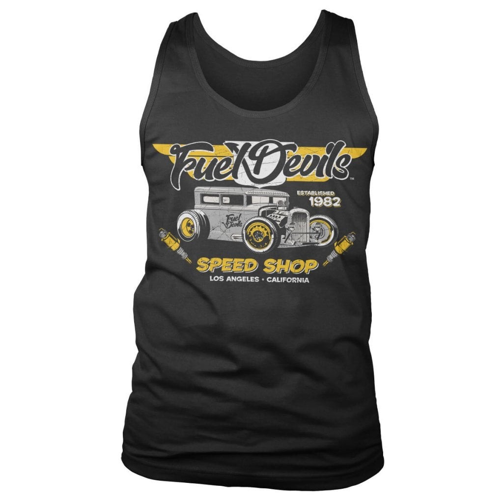 Fuel Devils - LA Speed Shop Tank Top (Black L)