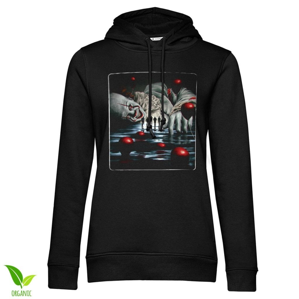 IT - Pennywise Floating Girls Hoodie (Black L)