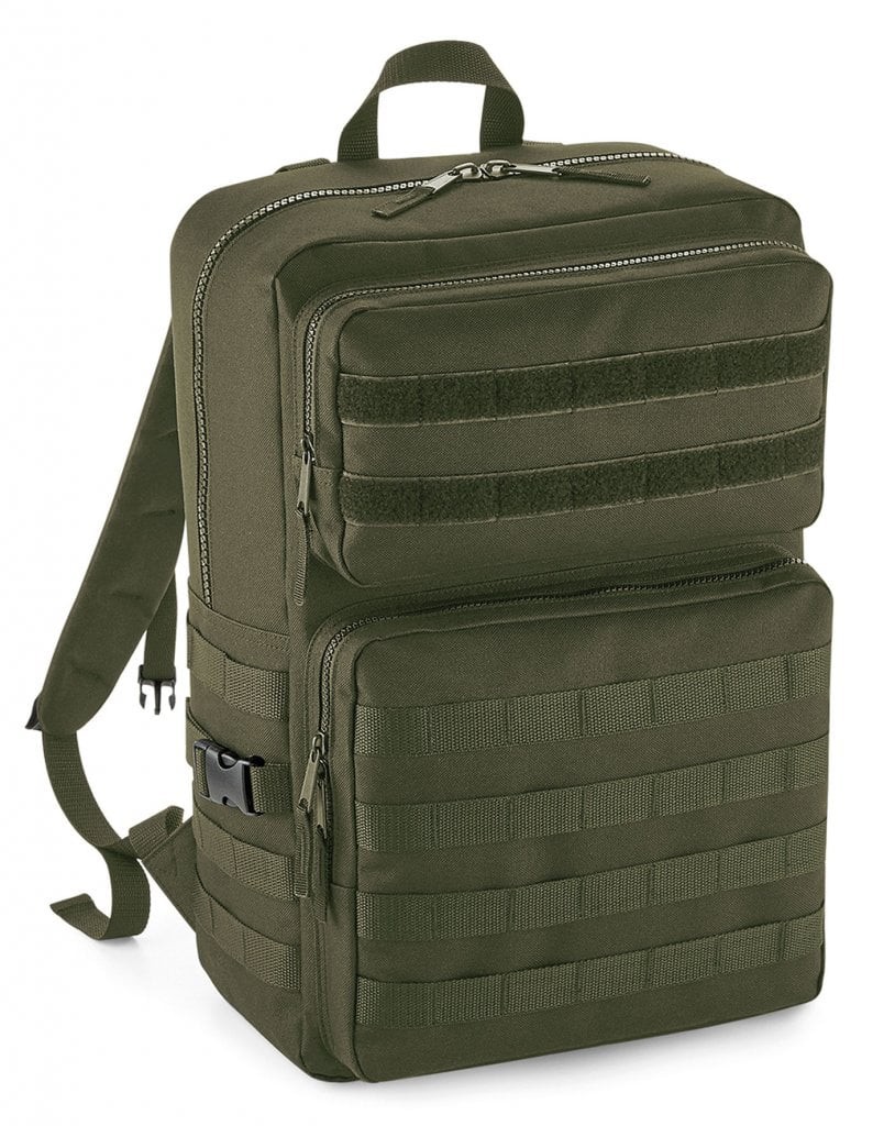 MOLLE ryggsäck med velcro-band (Olive)
