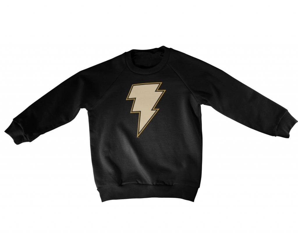 Black Adam - Lightning Logo Kids Sweatshirt (3-4 år Black)