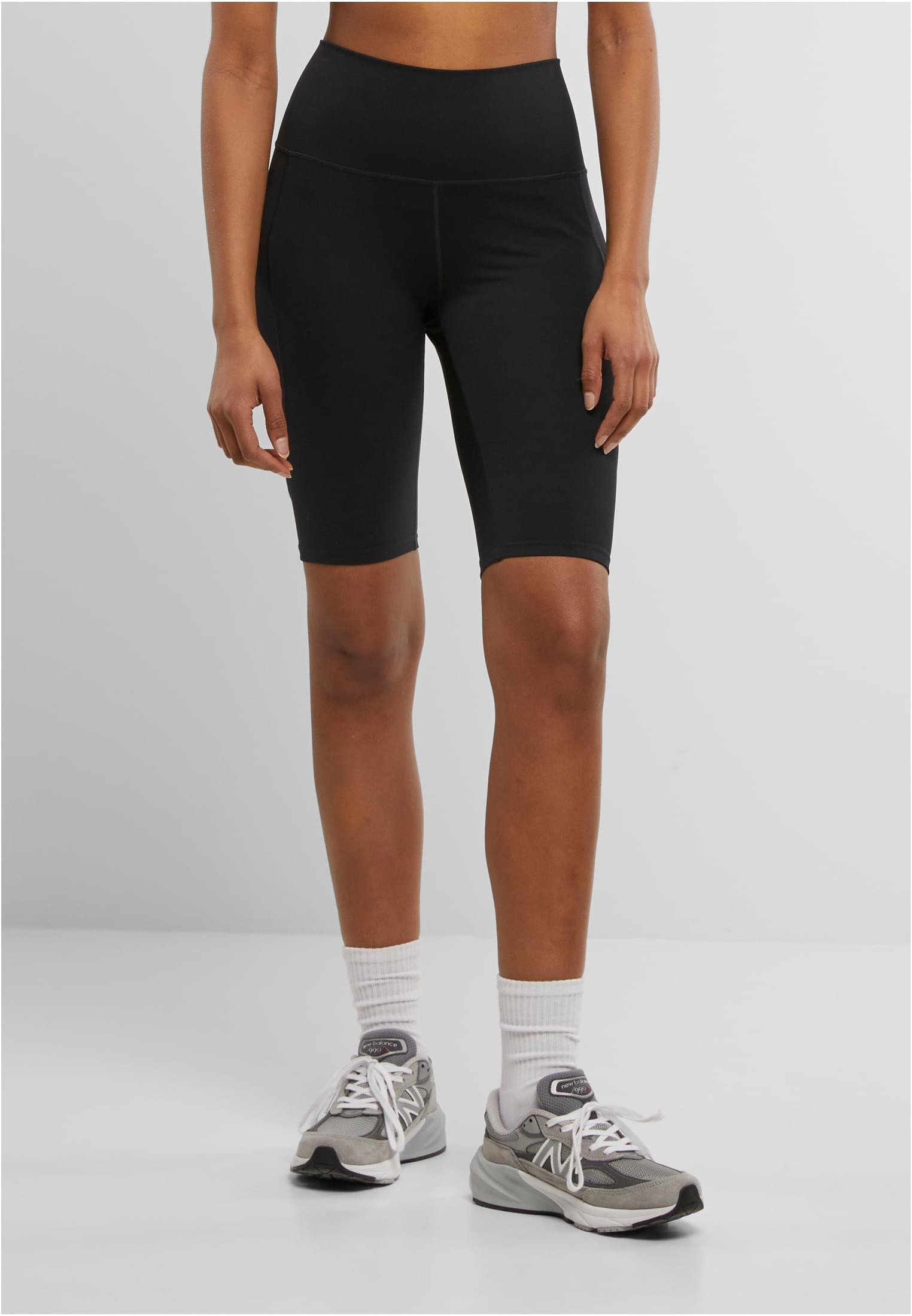 Cykelshorts för damer med sidosömsfickor och stöd (L black)