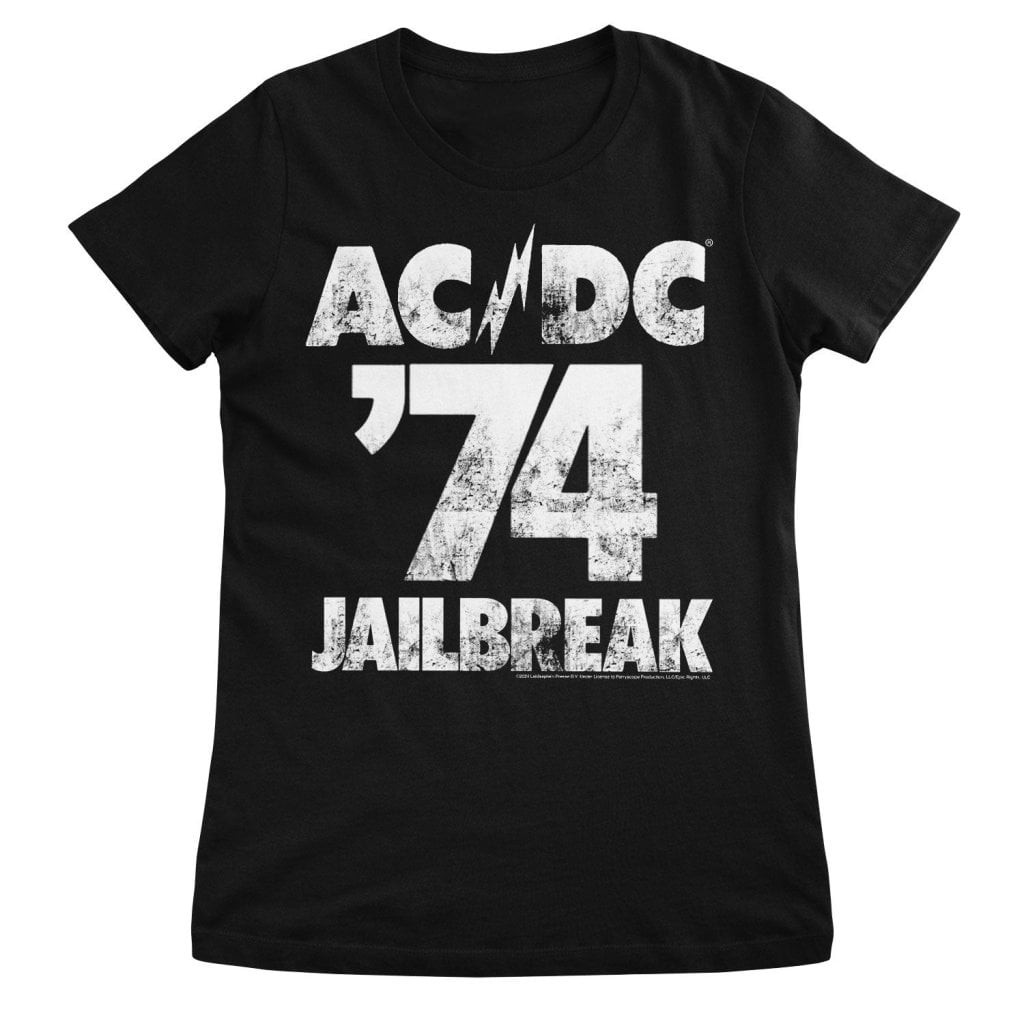 AC/DC 74 Jailbreak Girly Tee (Black L)