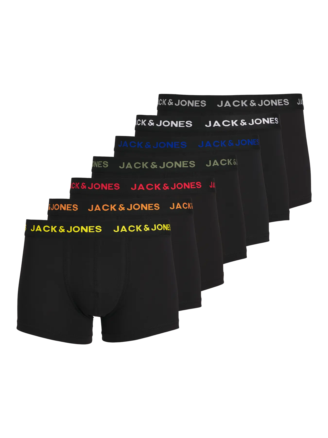 Jack & Jones boxershorts - 7-pack (M Black)