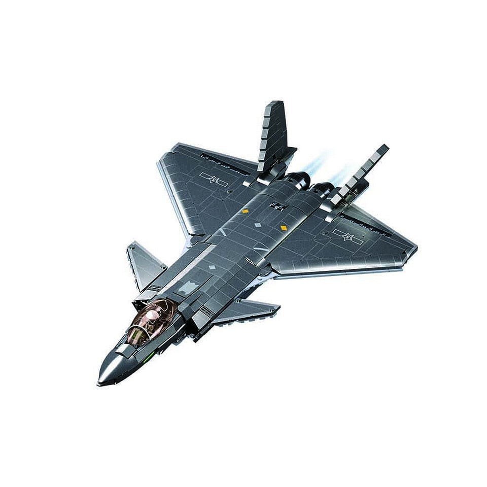 J20SS Stealth Aircraft Metal Coating Version - Sluban - M38-B1187