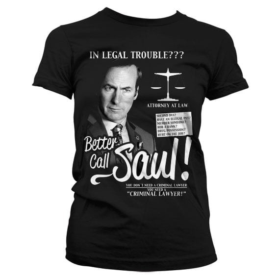 Better Call Saul Girly Tee (Black L)