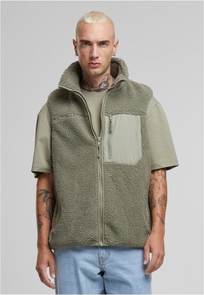 Teddy väst herr (3XL palegreen)