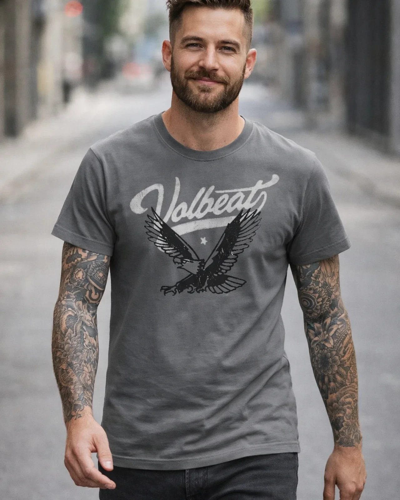 Volbeat Eagle T-Shirt (DarkGrey L)