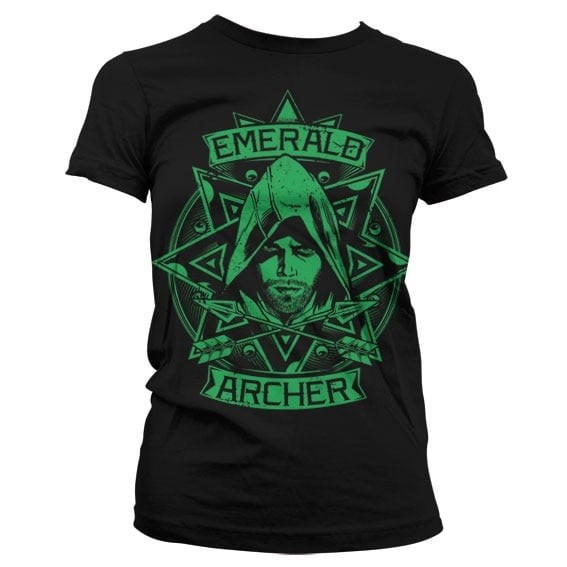 Arrow - Emerald Archer Girly T-Shirt (Black M)