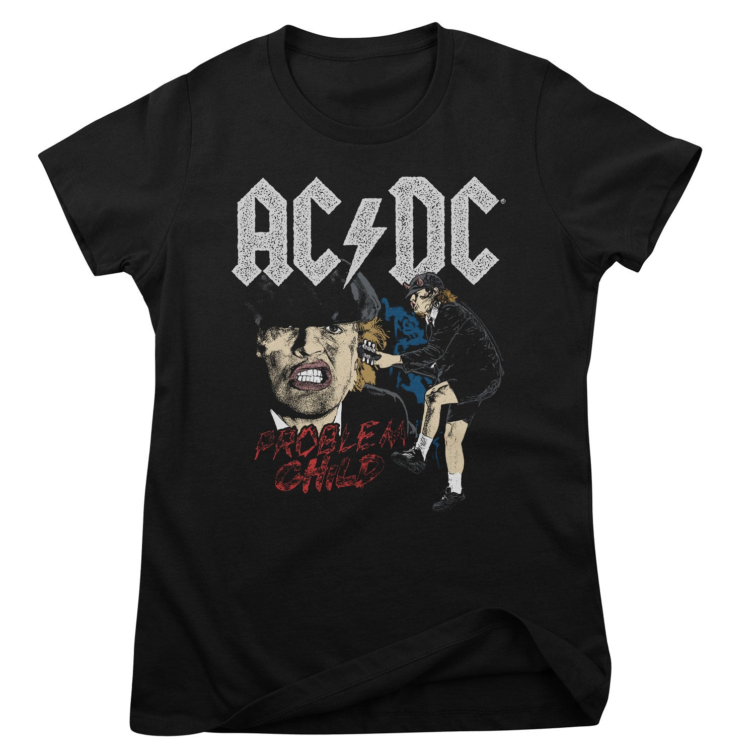 AC/DC - Problem Child Girly Tee (L Black)