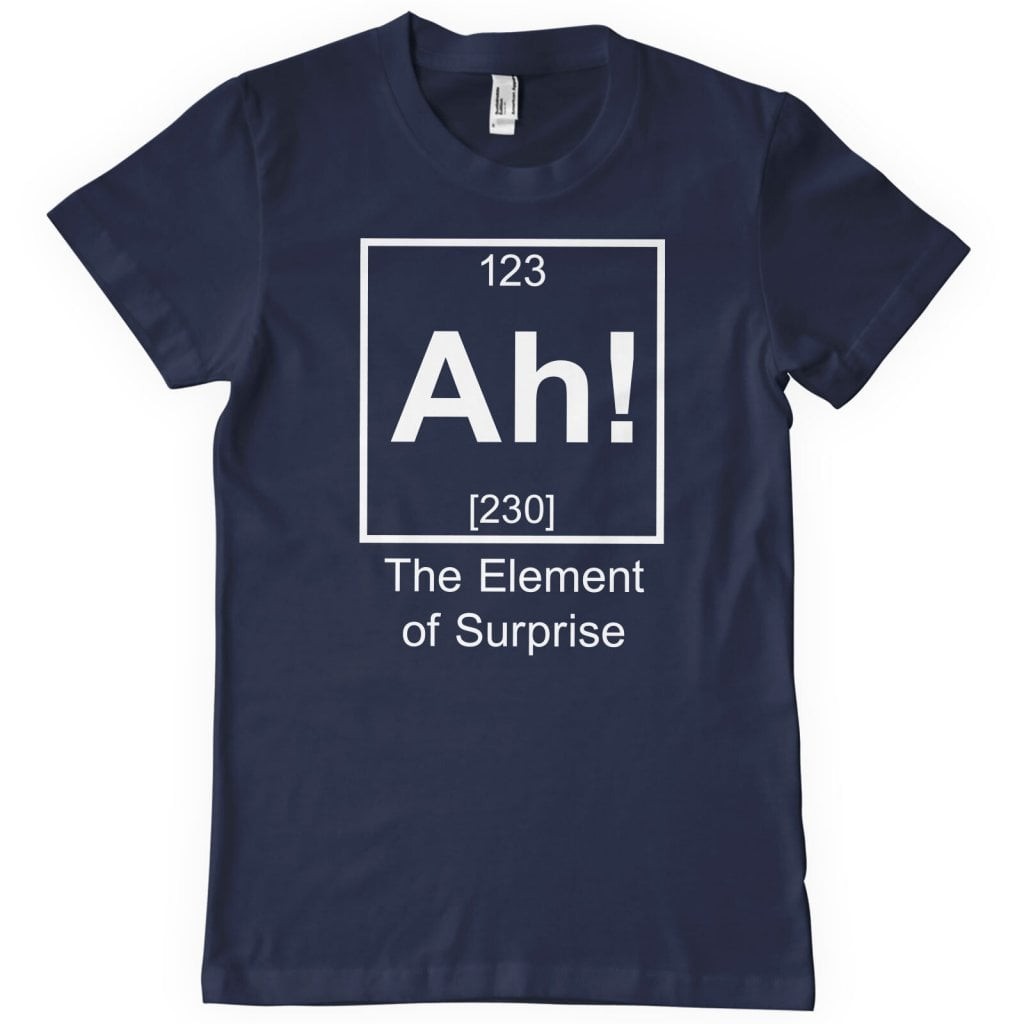 Ah! The Element Of Surprise T-Shirt (S Navy)