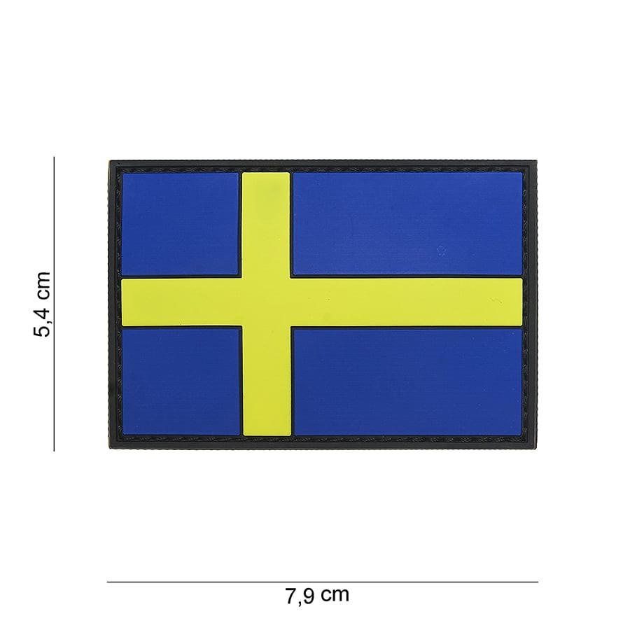 Svenska flaggan PVC patch