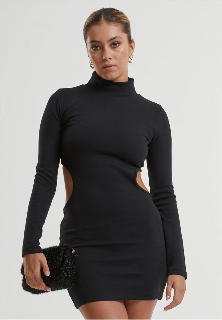 Ladies Cut Out Mini Dress (black XL)