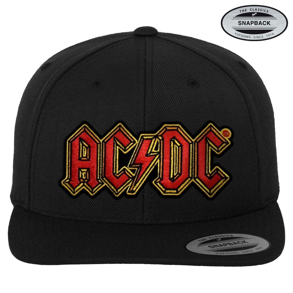 AC/DC Logo Snapback keps (Adjustable Black)
