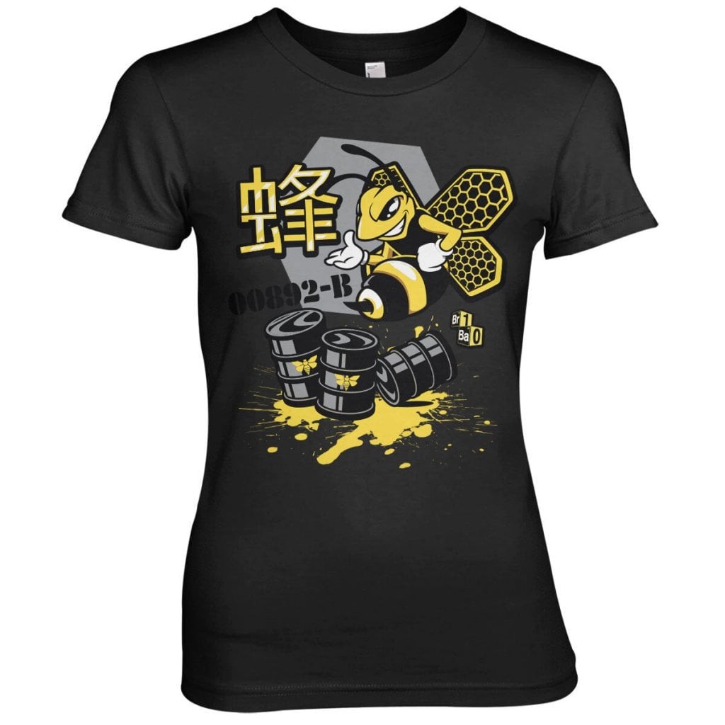 Breaking Bad Meth Bee 00892-B Girly Tee (Black L)