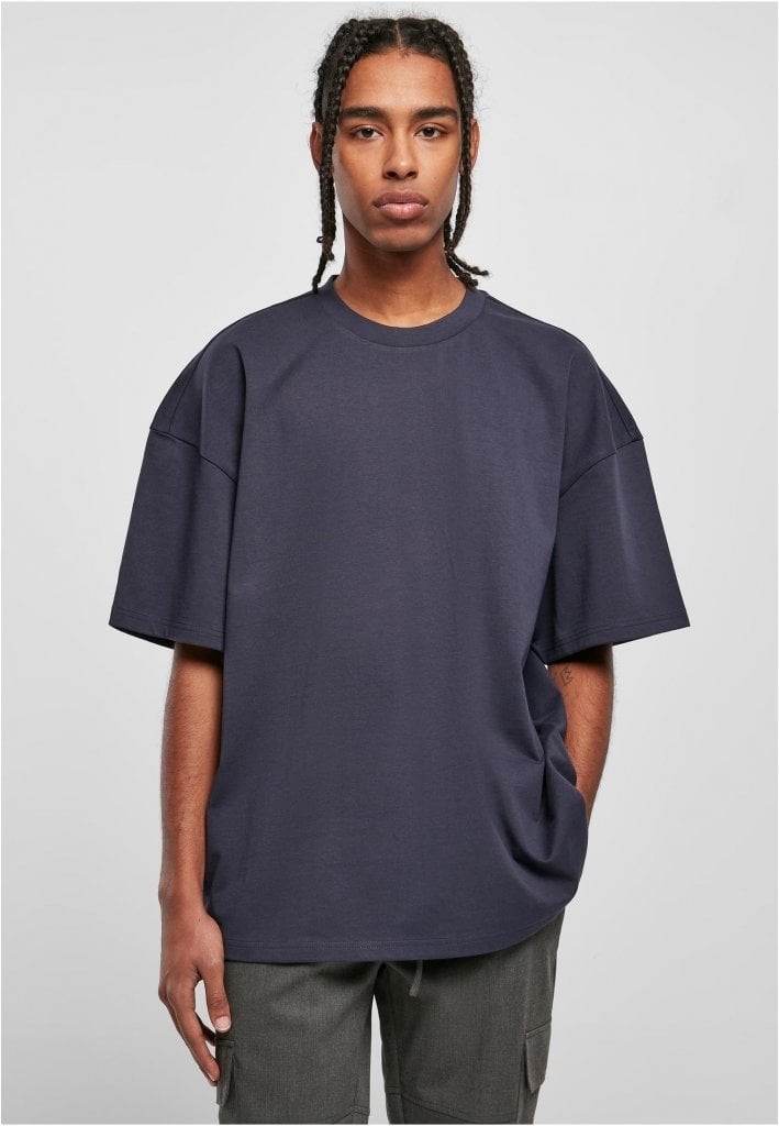 Extra tjock oversized T-shirt herr (3XL midnightnavy)