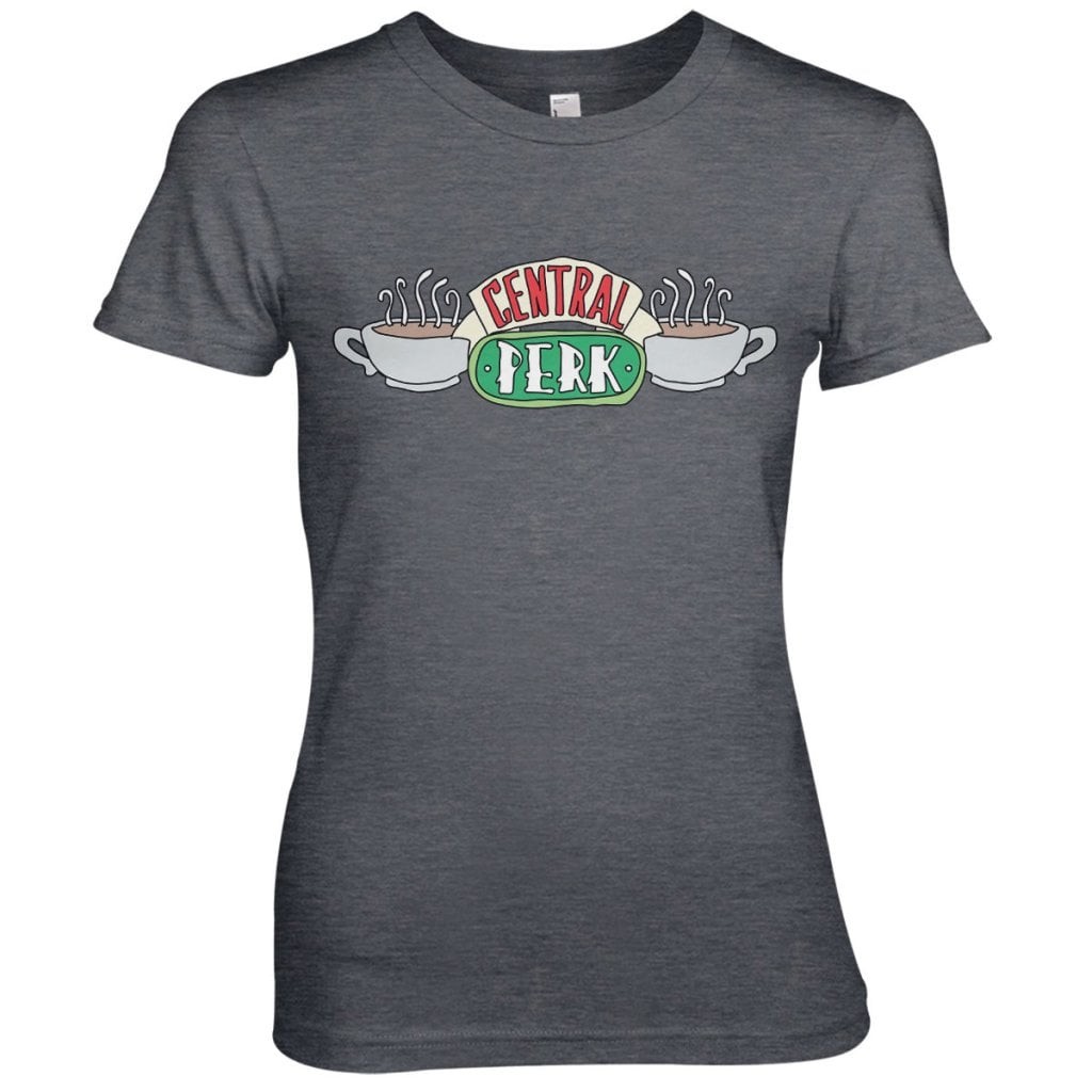 Friends - Central Perk Girly Tee (DarkHeather L)