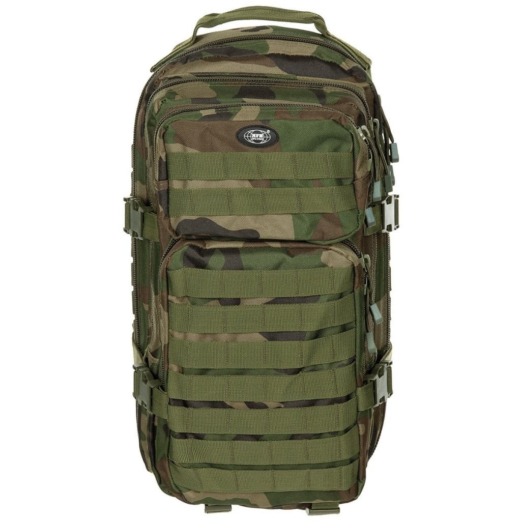 US assault ryggsäck 30 liter camo (woodland)
