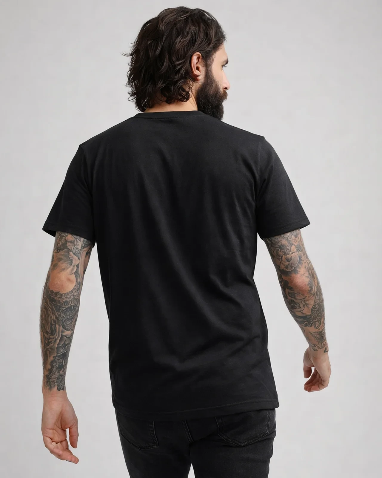 AC/DC Distressed Logo T-Shirt (Black L)