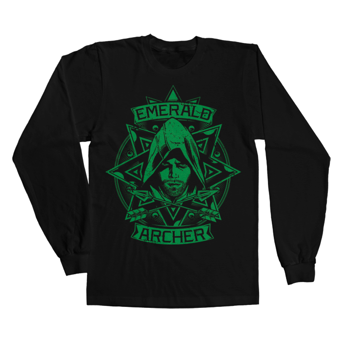 Arrow - Emerald Archer Long Sleeve Tee (Black L)
