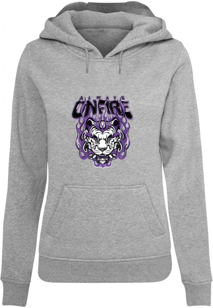 Always On Fire Hoody (S heather grey)