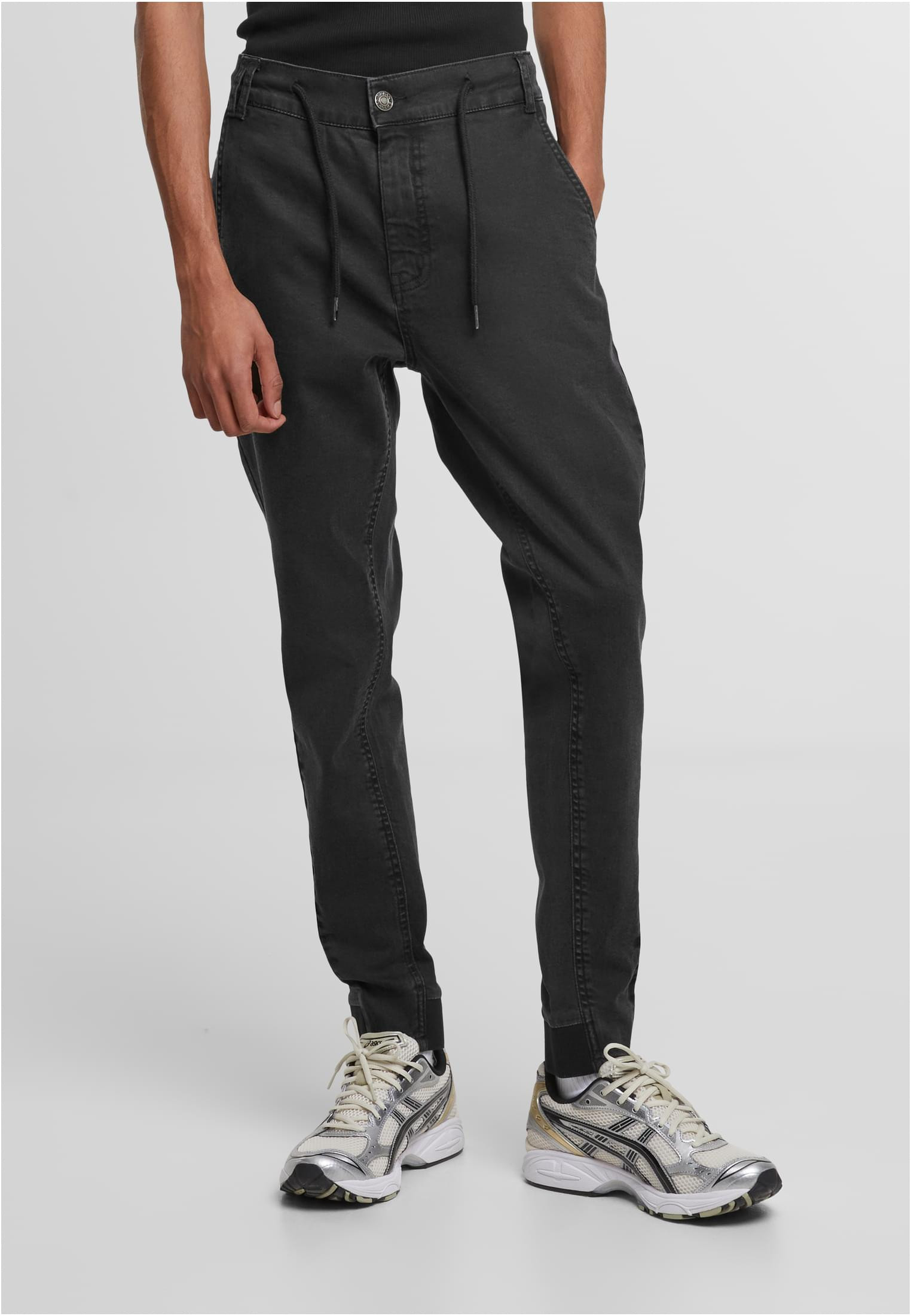 Antifit jeans herr med stretch (28 black washed)