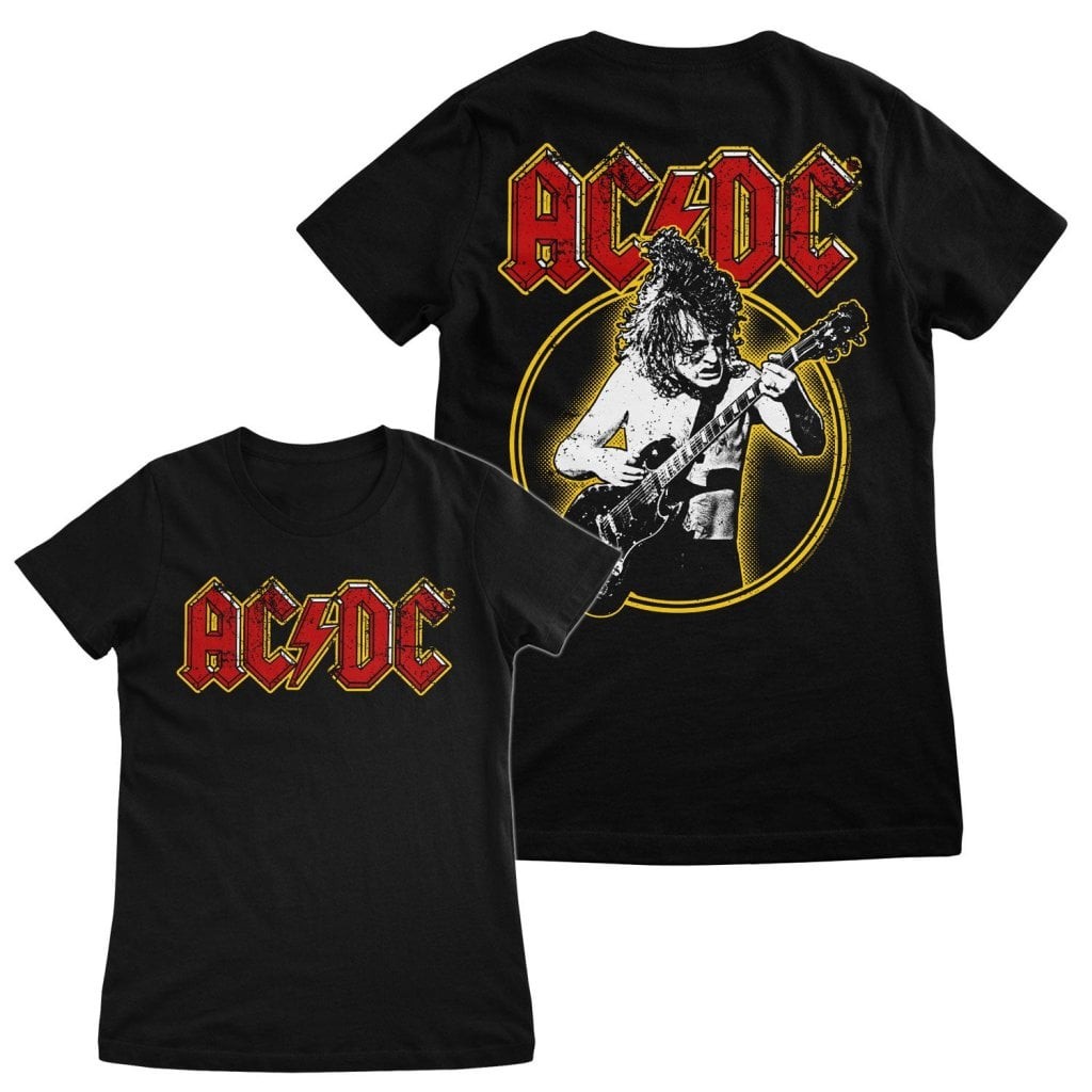 AC/DC Angus Young Girly Tee (Black XL)