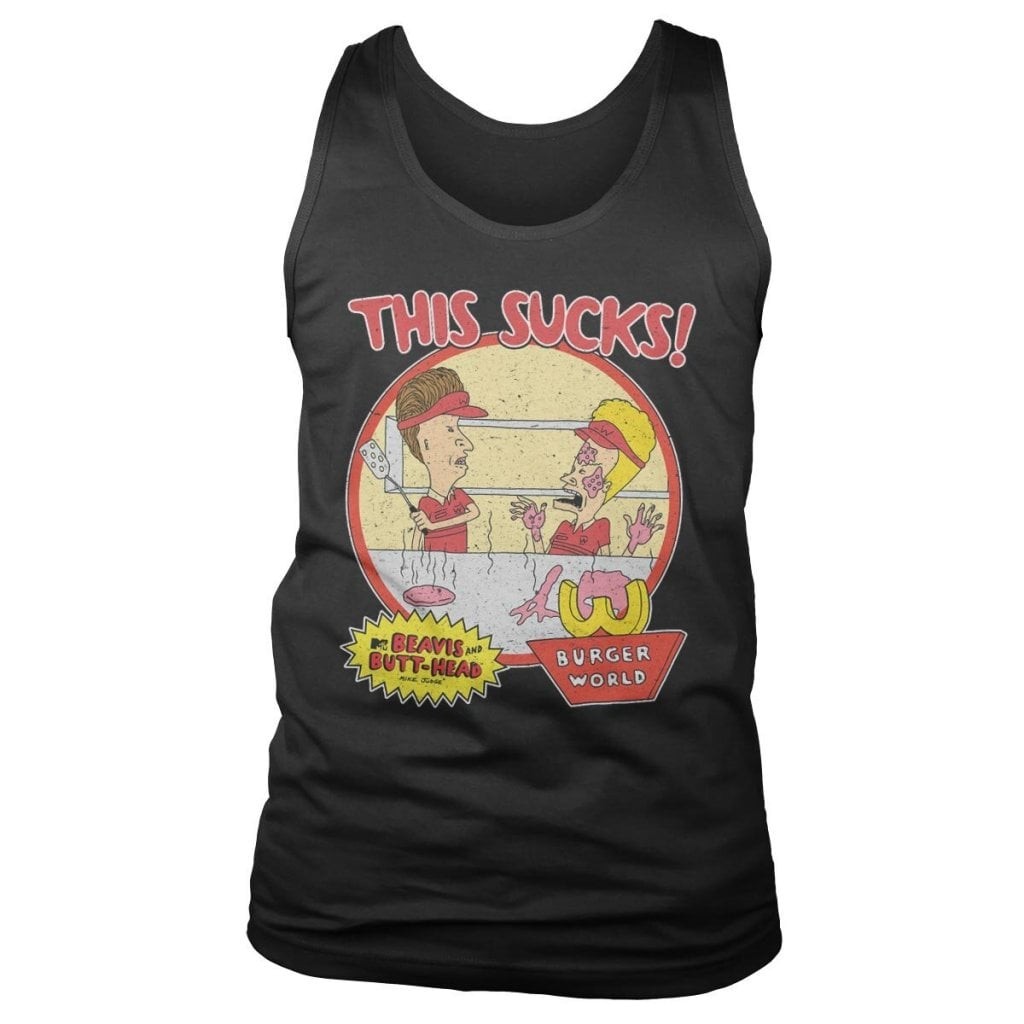 Beavis and Butt-Head - This Sucks Tank Top (Black L)
