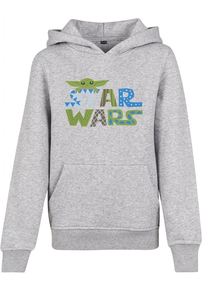 Kids Star Wars Colorful Logo Hoody (110/116 gråmelange)