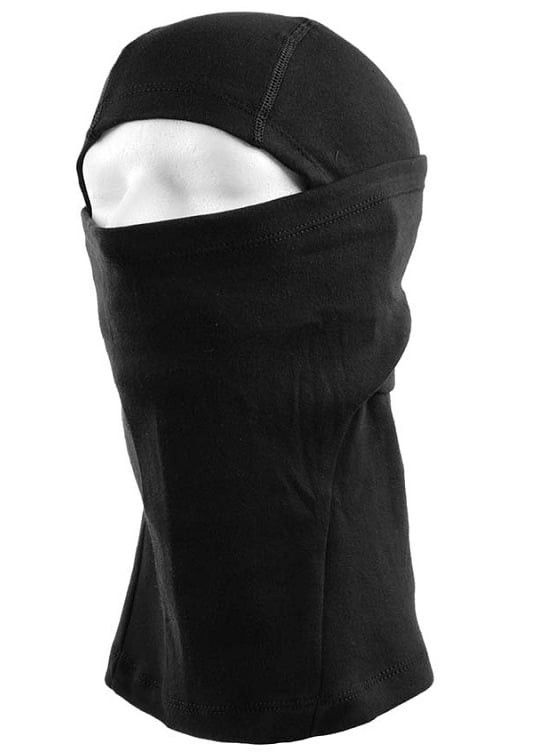 Balaklava i bomullstyg (Black)