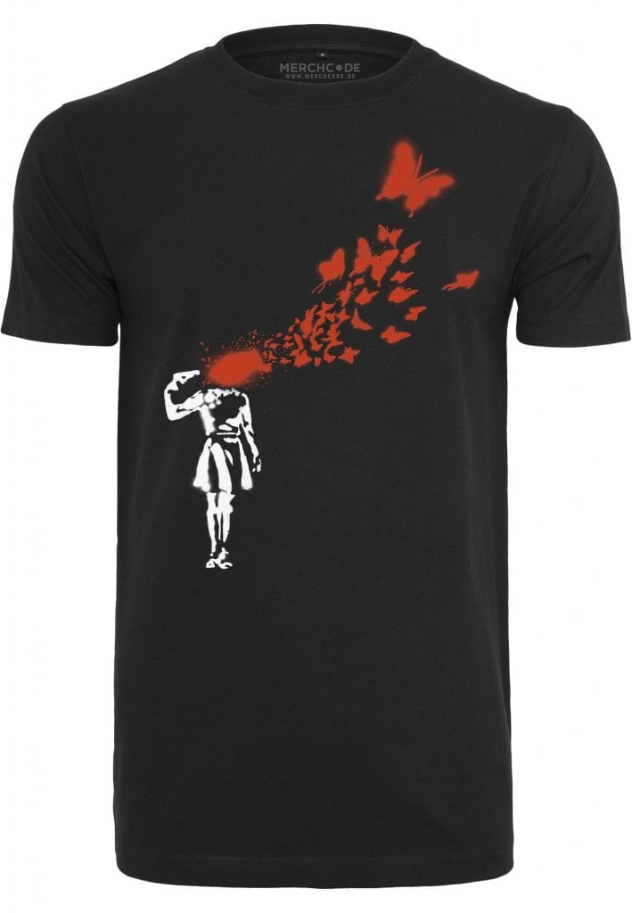 Banksy Butterfly T-shirt (S)