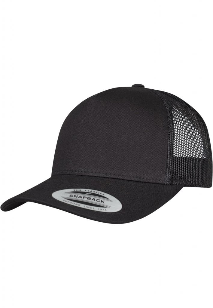 5-Panel Retro Trucker Cap (one size black)