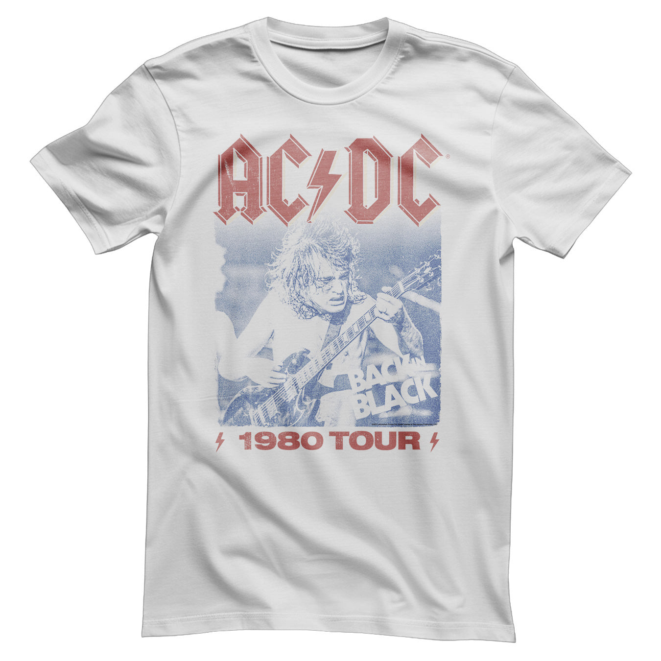 AC/DC - 1980 TOUR T-Shirt (L White)