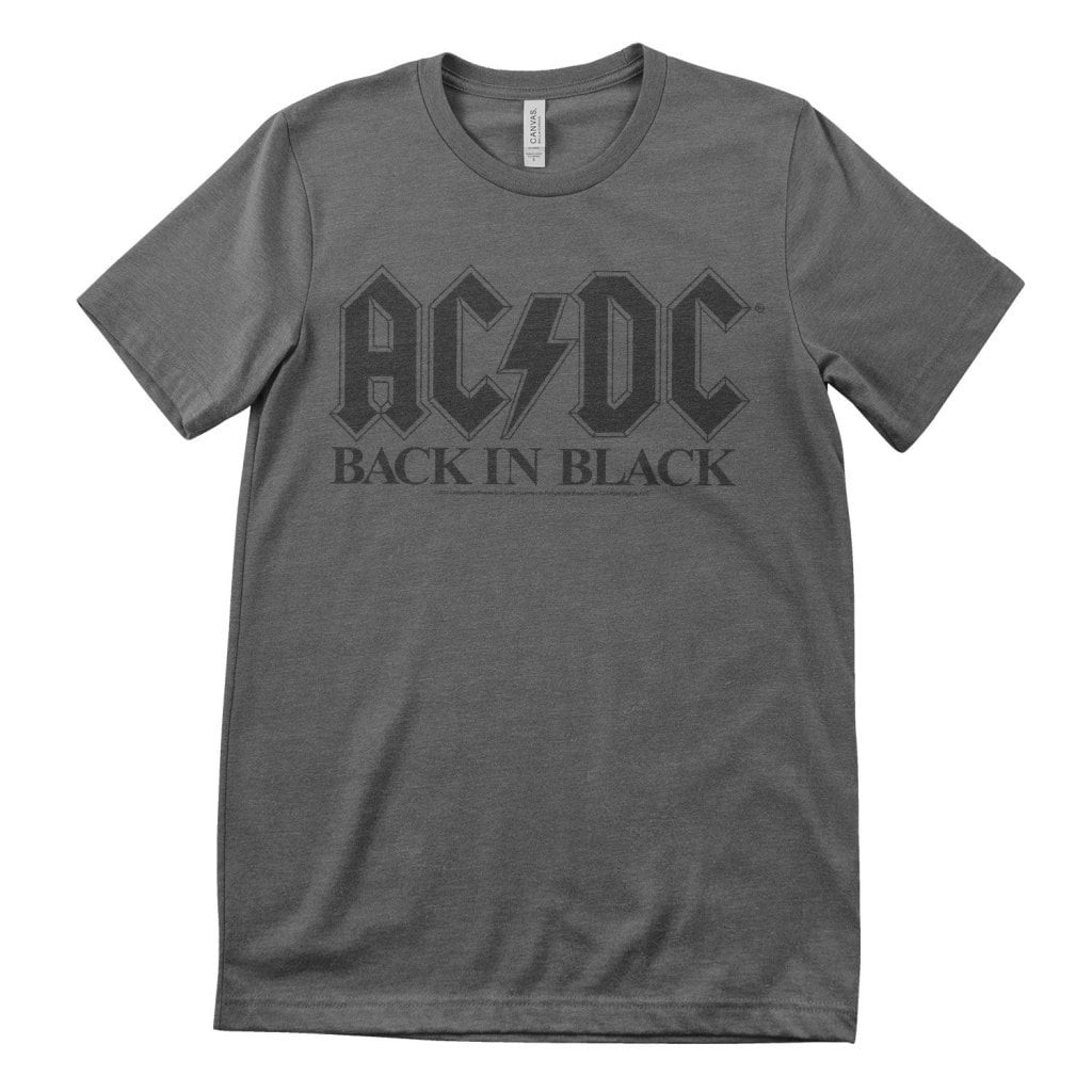 AC/DC Back In Black T-Shirt (DarkGrey XL)