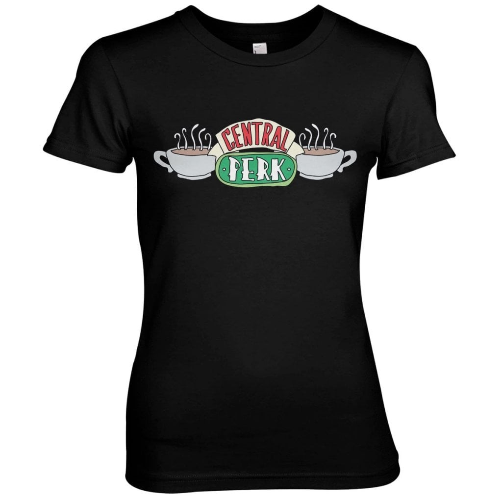 Friends - Central Perk Girly Tee (Black L)
