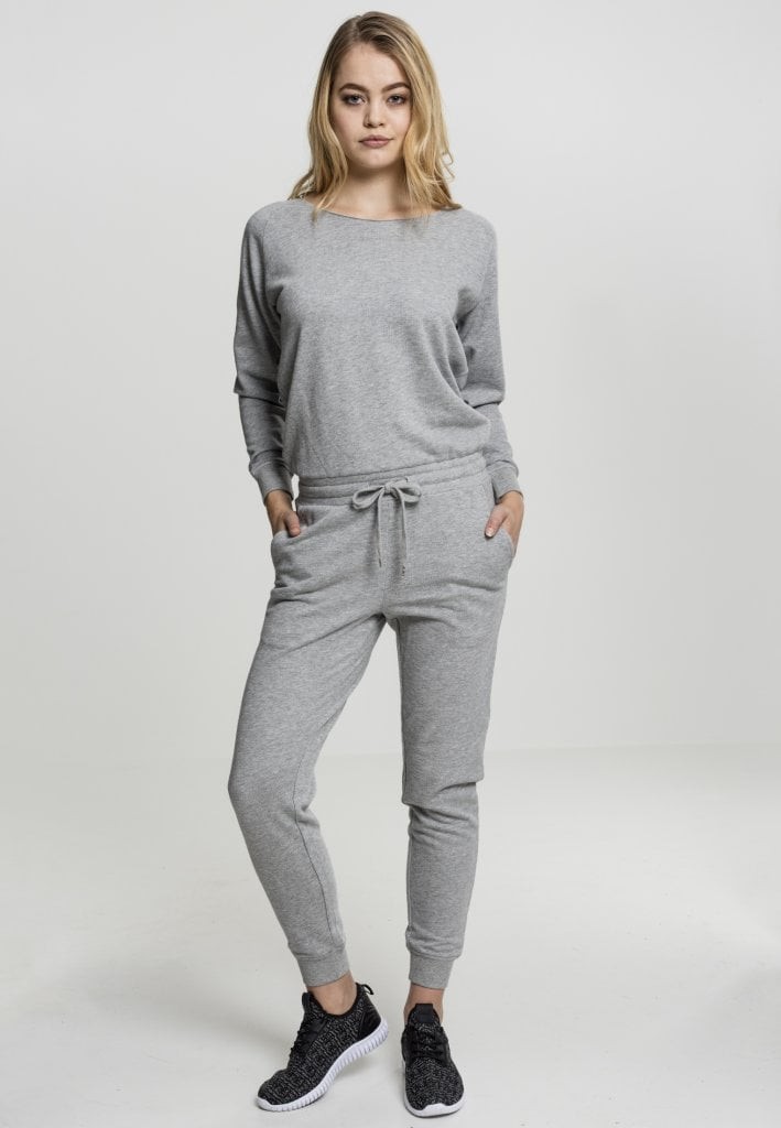 Jumpsuit dam med långa ärmar (Svart XL)