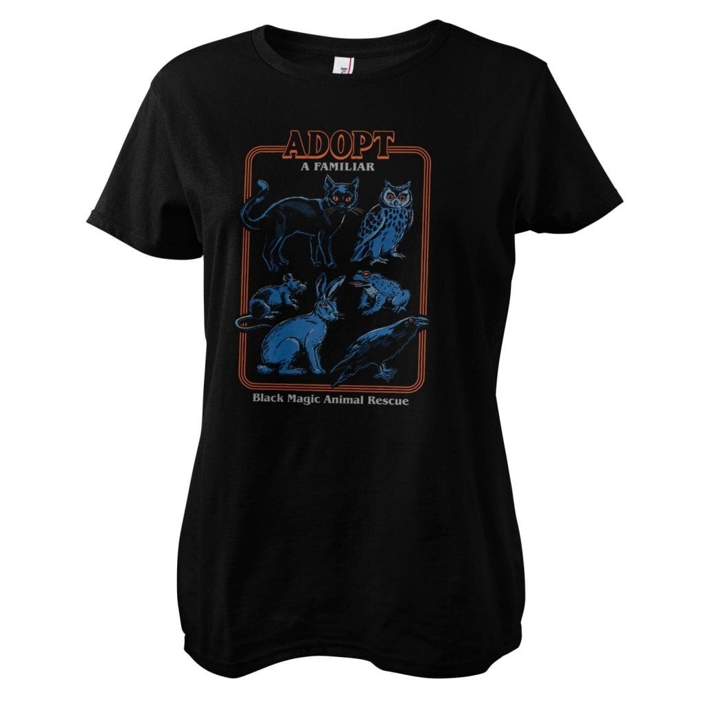 Adopt A Familiar Girly Tee (Black L)