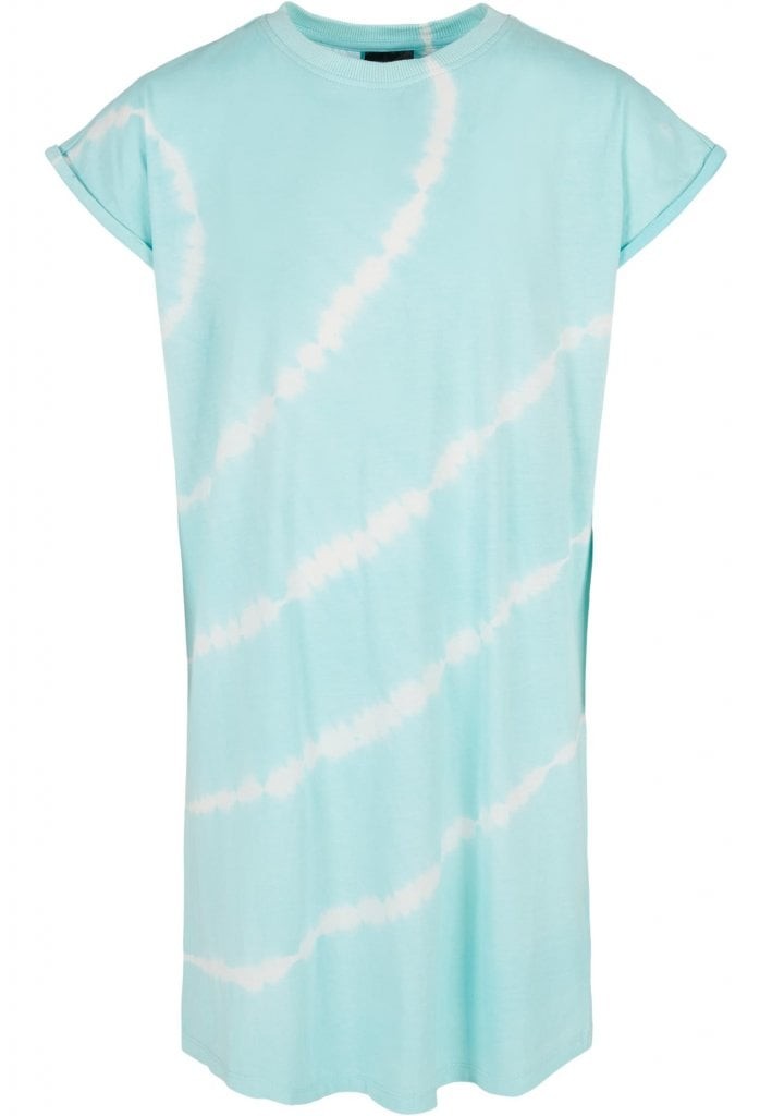 Batikmönstrad klänning barn (134/140 aquablue)