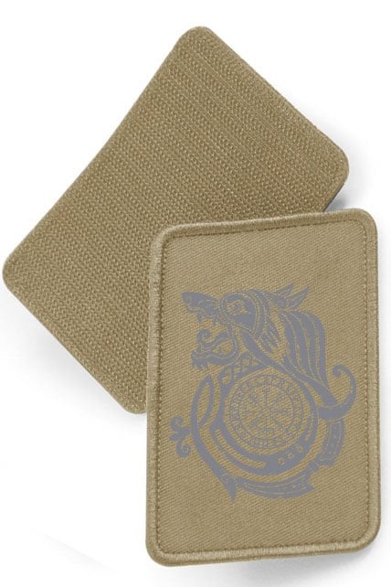Garm hund - tygpatch med kardborre (Desert sand Onesize)